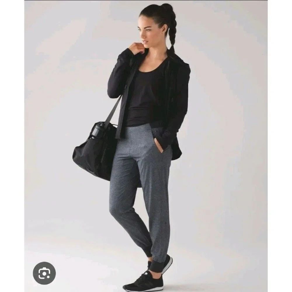 Lululemon Get Ready Pants Jogger Heathered Gray Women's Size 12